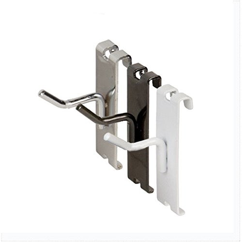 10 PCS 1 Inch Gridwall Hooks Grid Panel Display Hangers Black