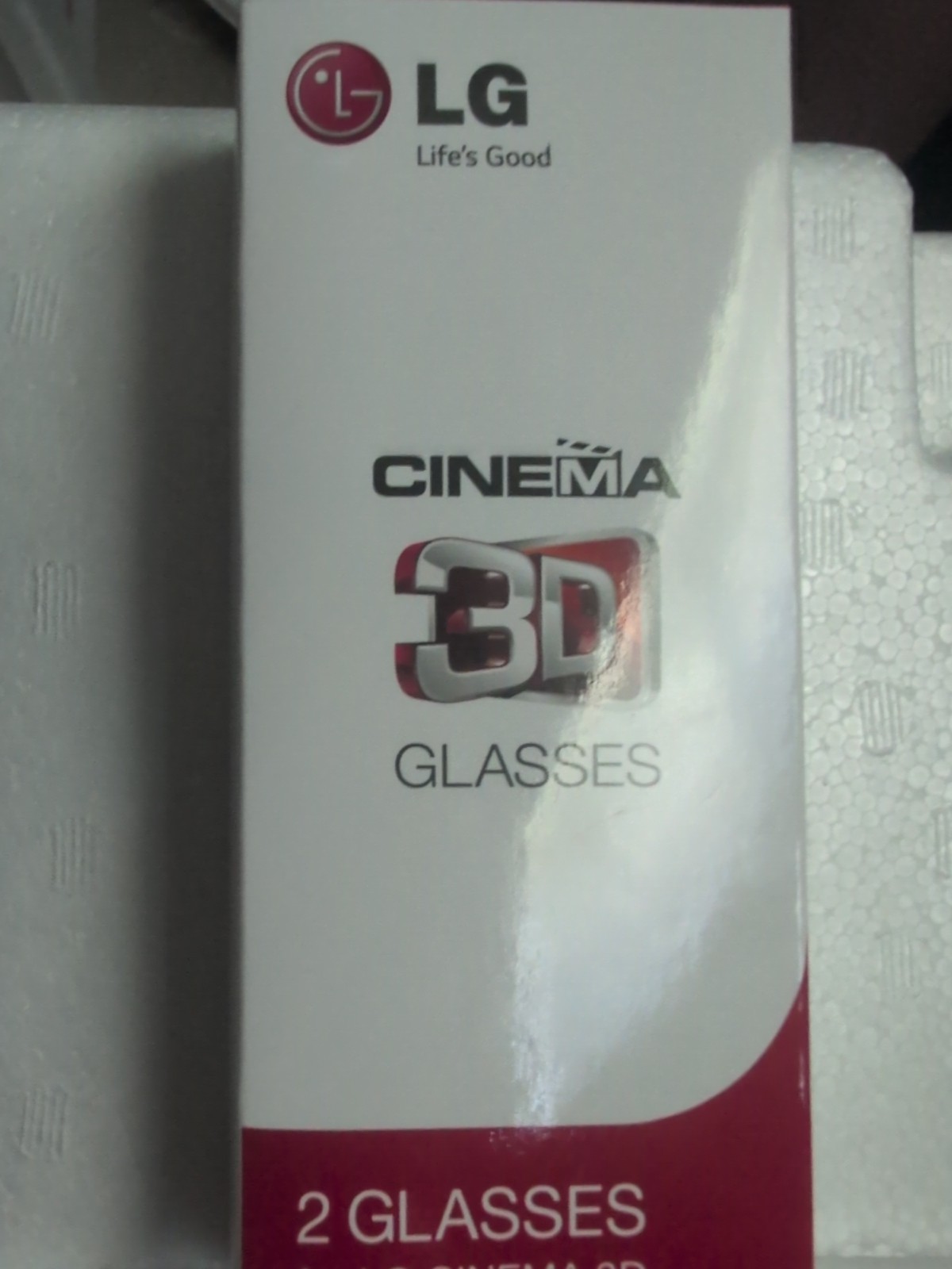 2 Pair of LG AG-F310 3D Glasses  -Compatible with all LG Cinema View 3D HDTVs