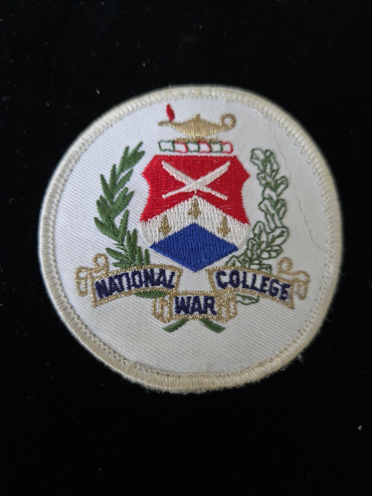 Vintage National War College cloth patch