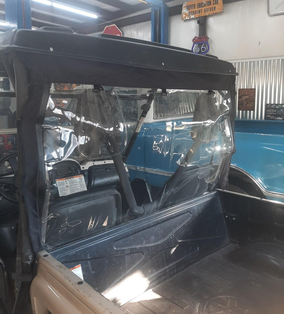 Rhino UTV Soft Rear Windshield, Back Window Replacement For Yamaha Rhino 450