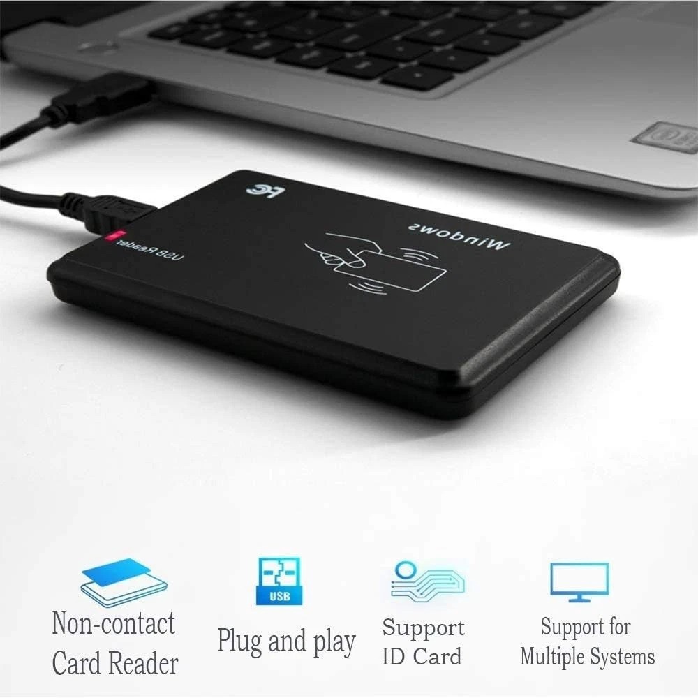 USB RFID Dual Reader 13.56mhz + 125khz Transponder Card Reader Chip