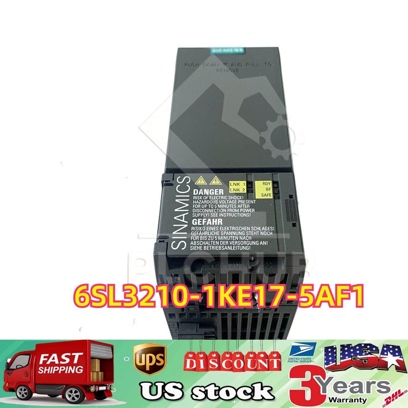 New Siemens 6SL3 210-1KE17-5AF1 6SL3210-1KE17-5AF1 SINAMICS G120C Rated Power