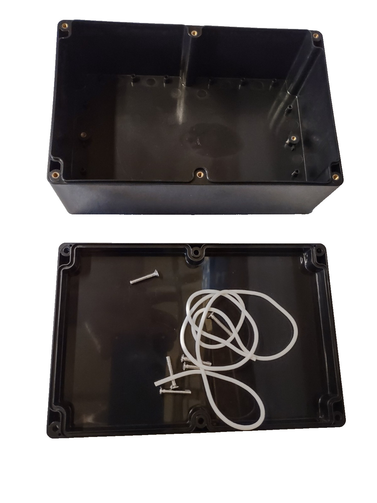 Project Box, 230 x 150 x 85, Black ABS, for electronics, IP65 waterproof