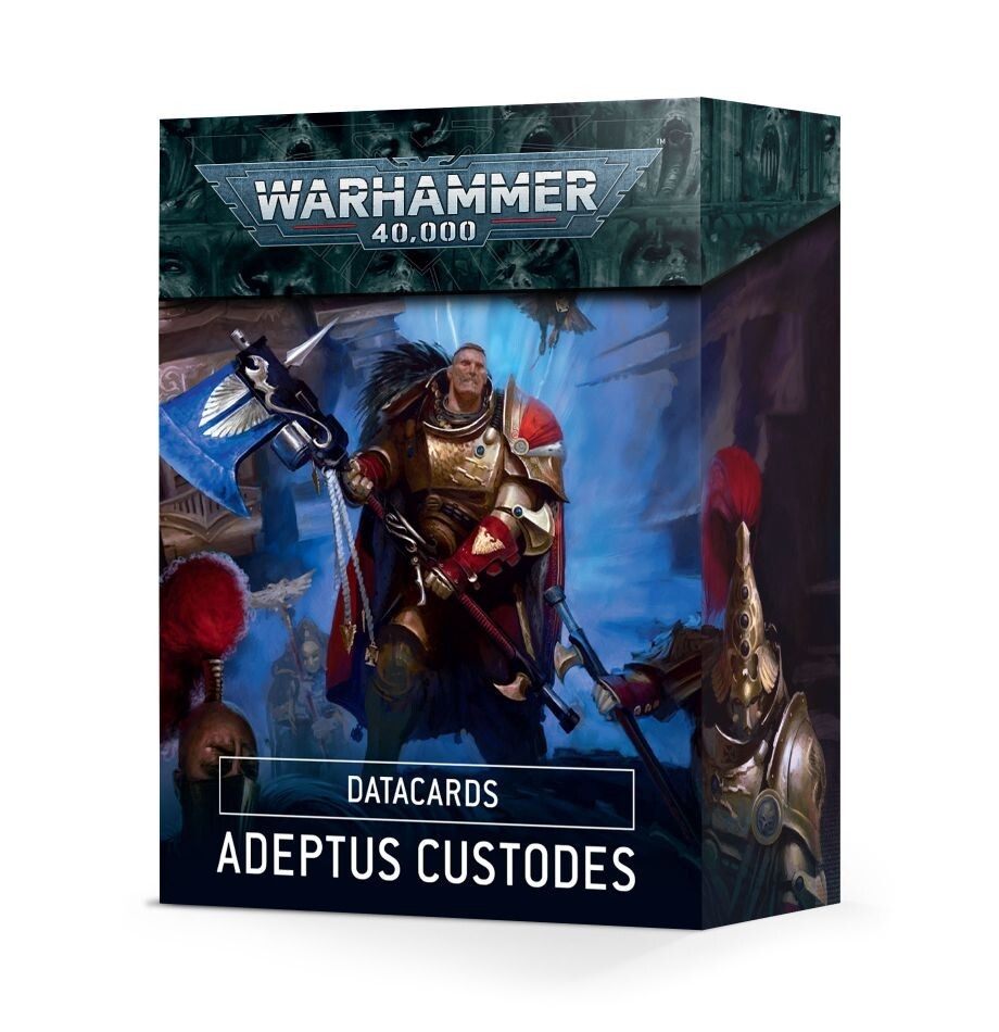 Warhammer 40,000 Adeptus Custodes Datacards 9th Edition New Sealed