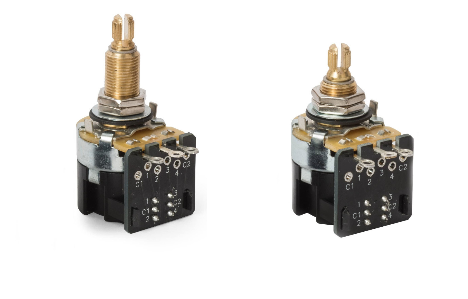 (2) CTS 500K DPDT Push-Pull Potentiometers (long or short shaft) FREE SHIPPING!