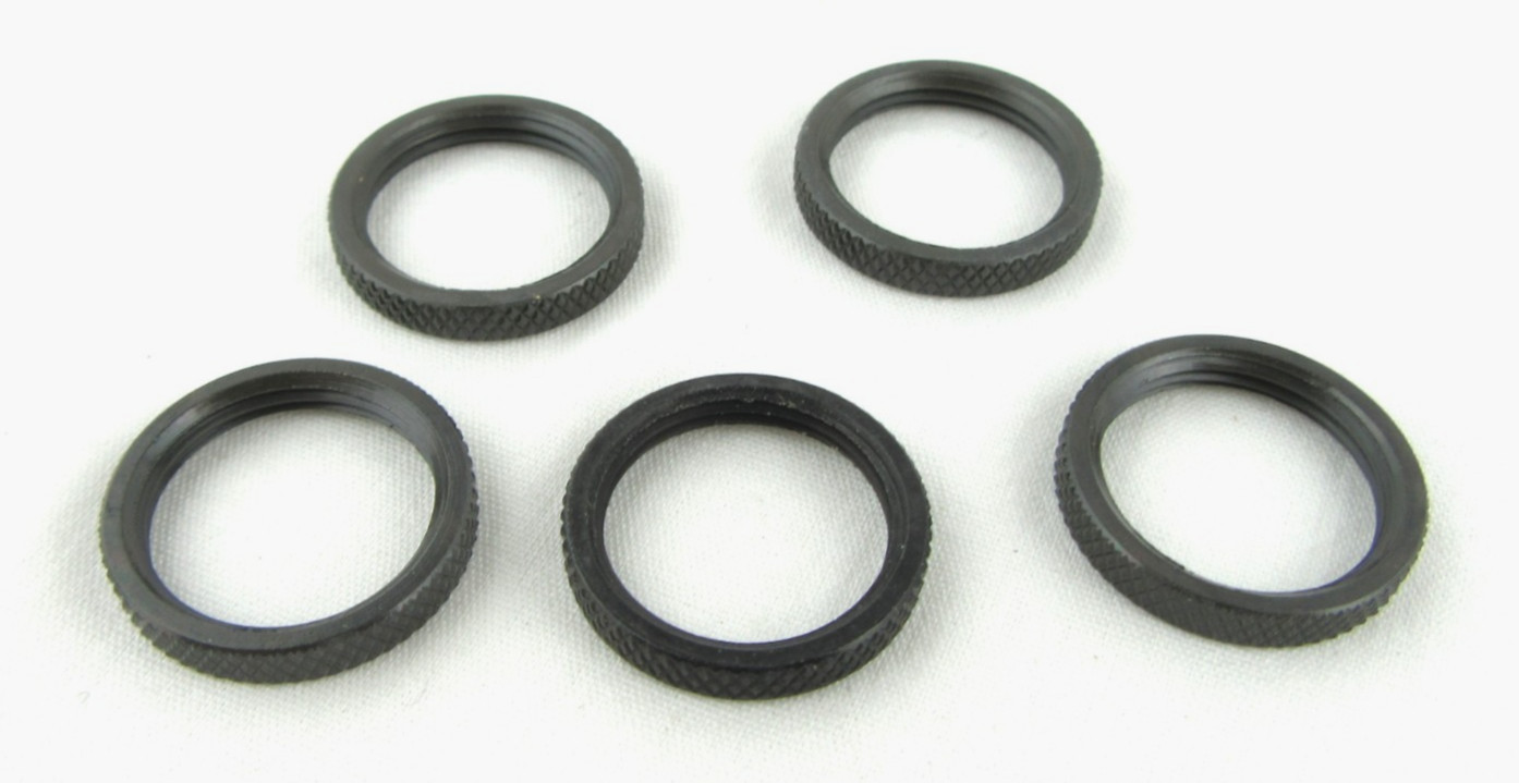 Atlas XX6662123  LR58E 5/8in Lock Ring Ebony, Set of 5 - New, Free Shipping