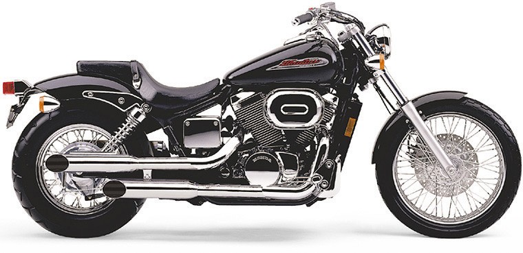 Cobra Classic Slashcut Exhaust Chrome 2-1/2" Shadow Spirit 1374SC