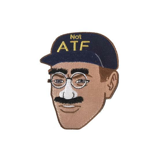 NOT ATF Guy Meme 4" Tall Embroidered Morale Patch - Fast Shipping