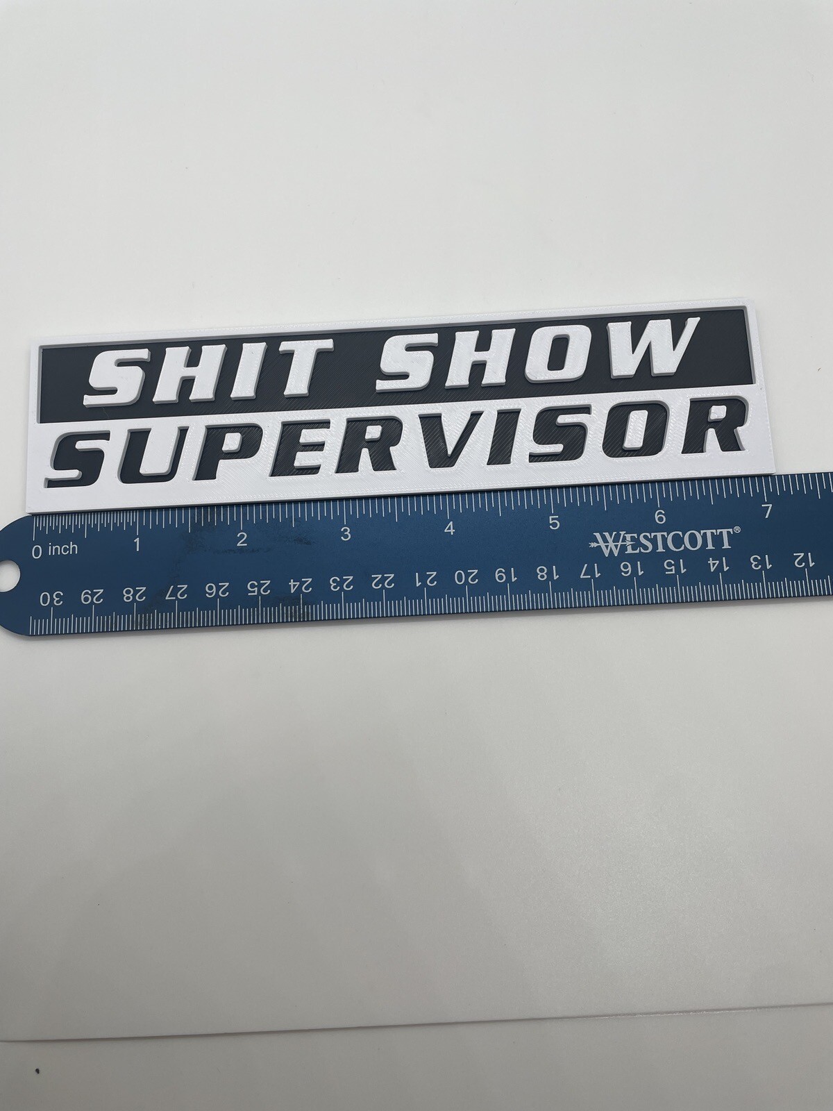 Shxt Show Supervisor 3D Printed Tool Box Badge.