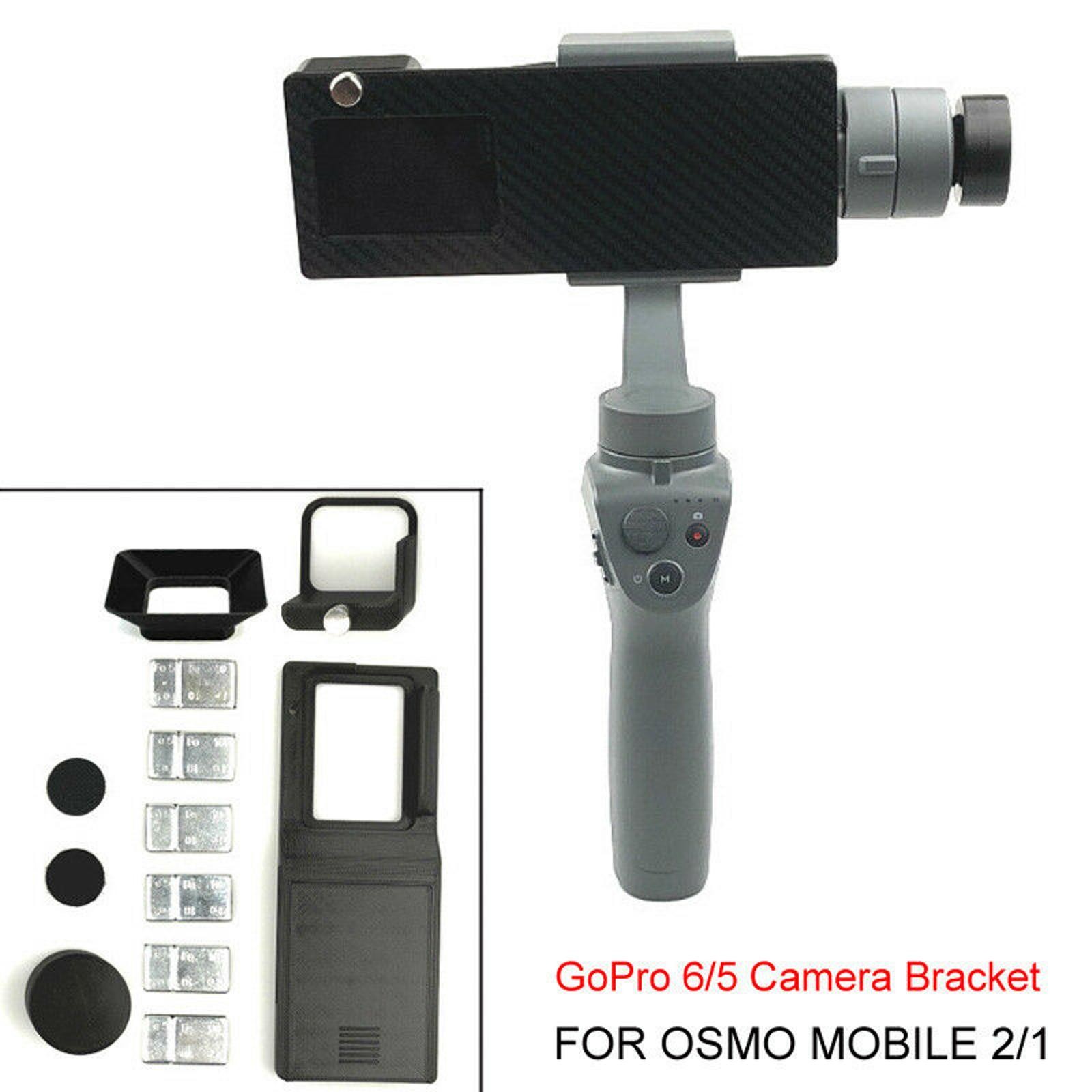 DJI OSMO Mobile 2 1 ZhiYun Gimbal Mount Adapter Plate Holder For GoPro Hero 6 5
