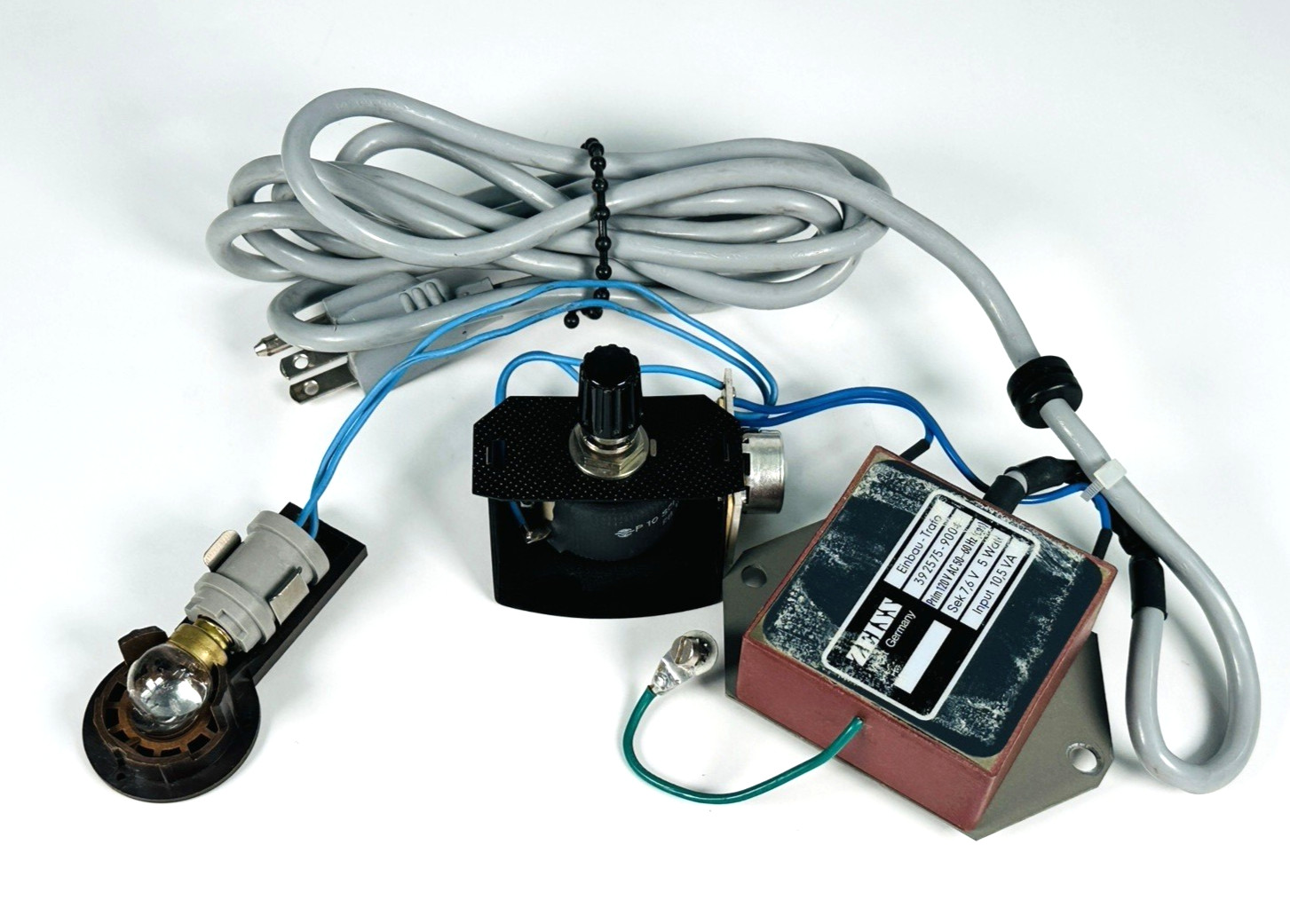 Zeiss Mono Microscope Lamp Dimmer Control Power Cable & Transformer 392575 9004