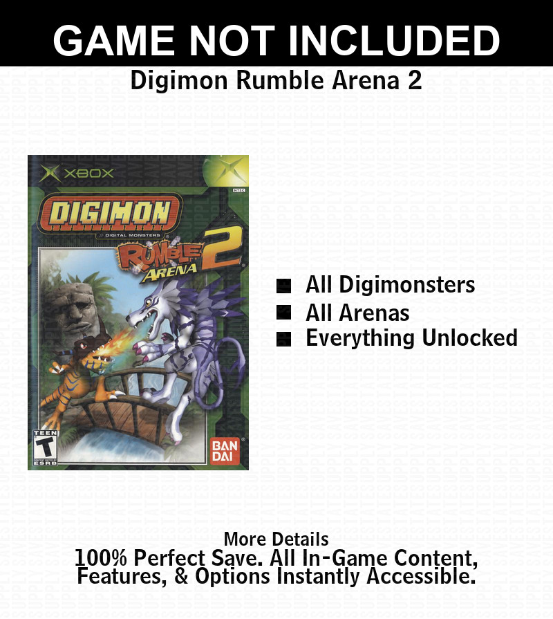 Digimon Rumble Arena 2   100% Complete All Xbox USB Saves