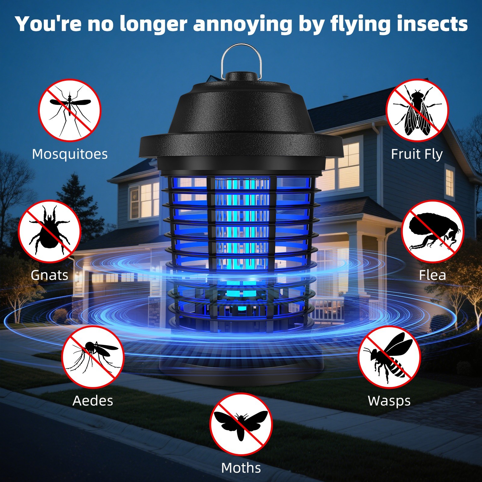 Bug Zapper, Mosquito Zapper Fly Trap Mosquito Killer Lamp Electronic Bug Zapper