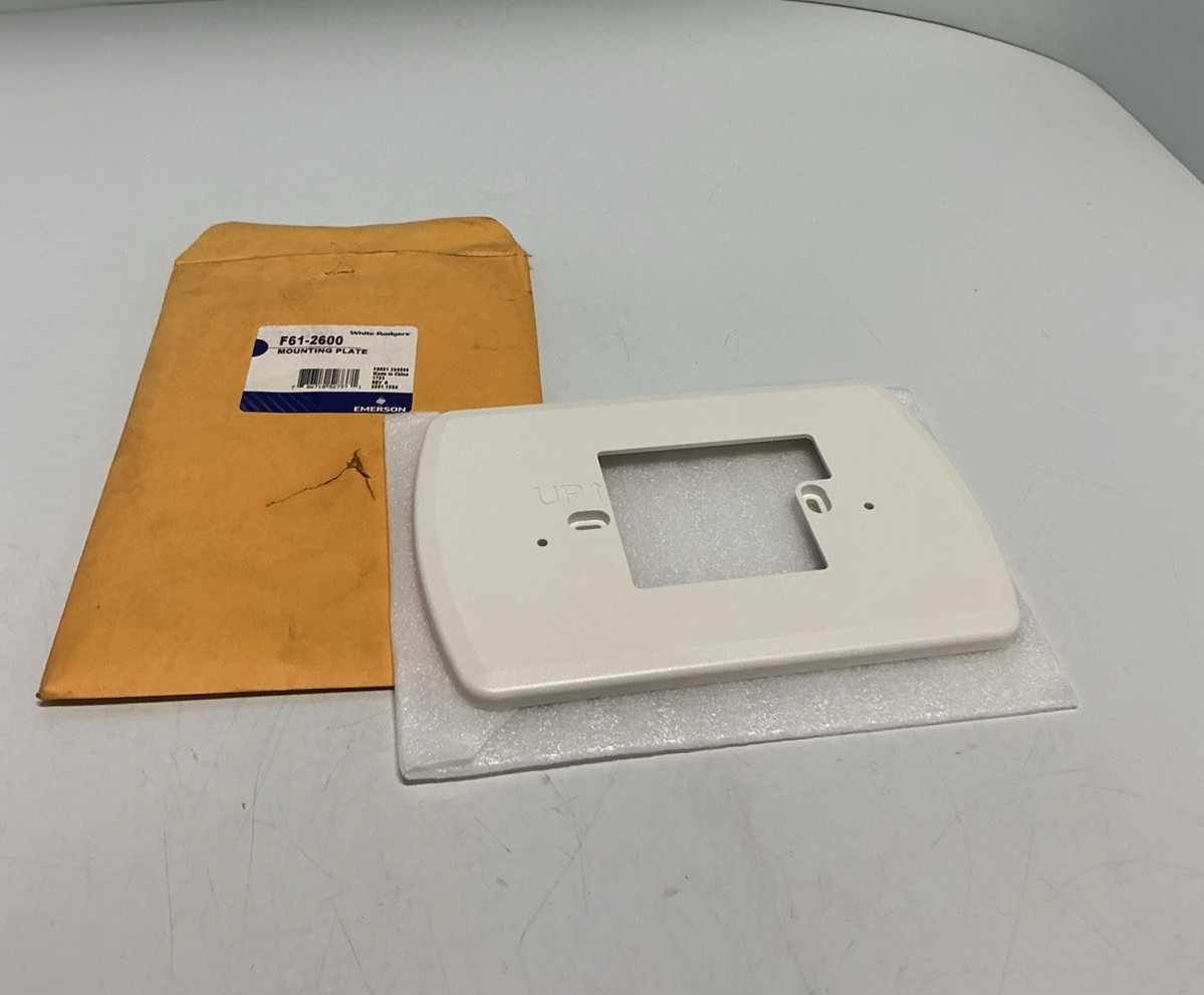 NEW, WHITE RODGERS, EMERSON, F61-2600, MOUNTING PLATE, WALL COVER. (13J-2)