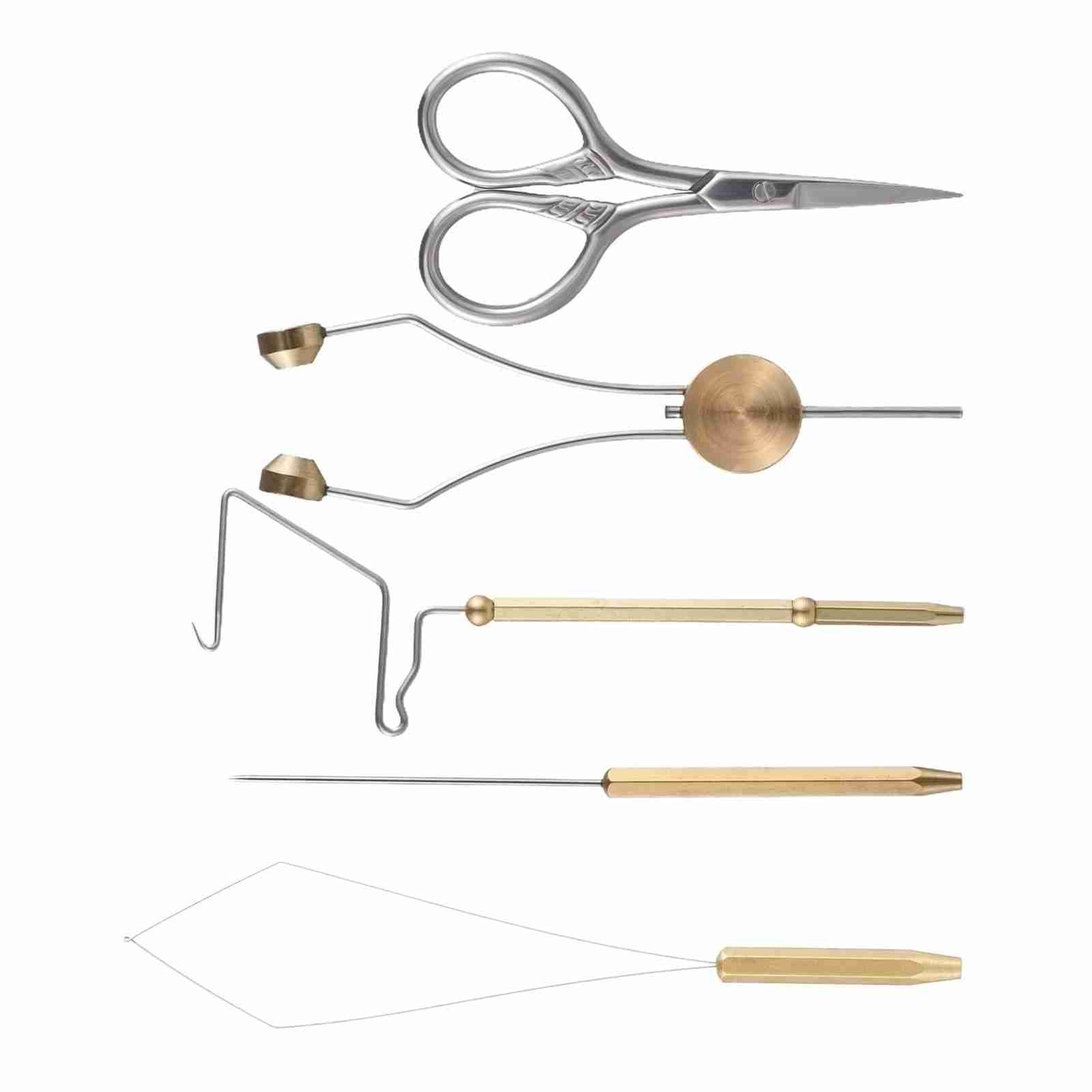 Fly Tying Tools Combo Kit Whip Finisher Bobbin Holder Bodkin Bobbin LNMS