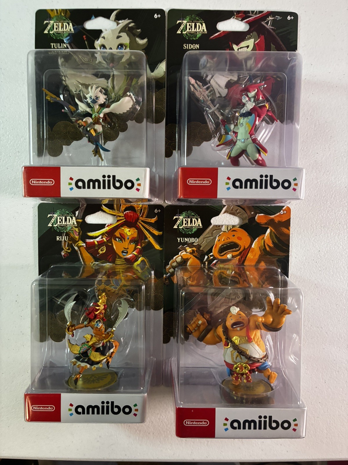 The Legend of Zelda Tears of the Kingdom amiibo - New Tulin, Yunobo, Sidon, Riju