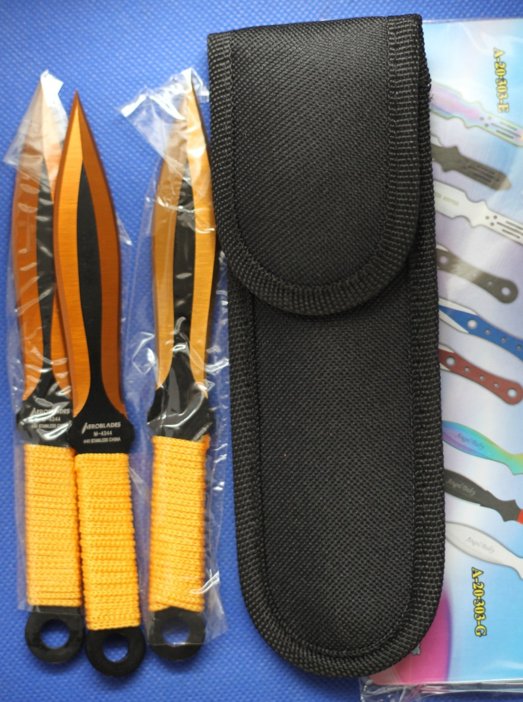 Aero Blades 3pc set w/sheath, NIP