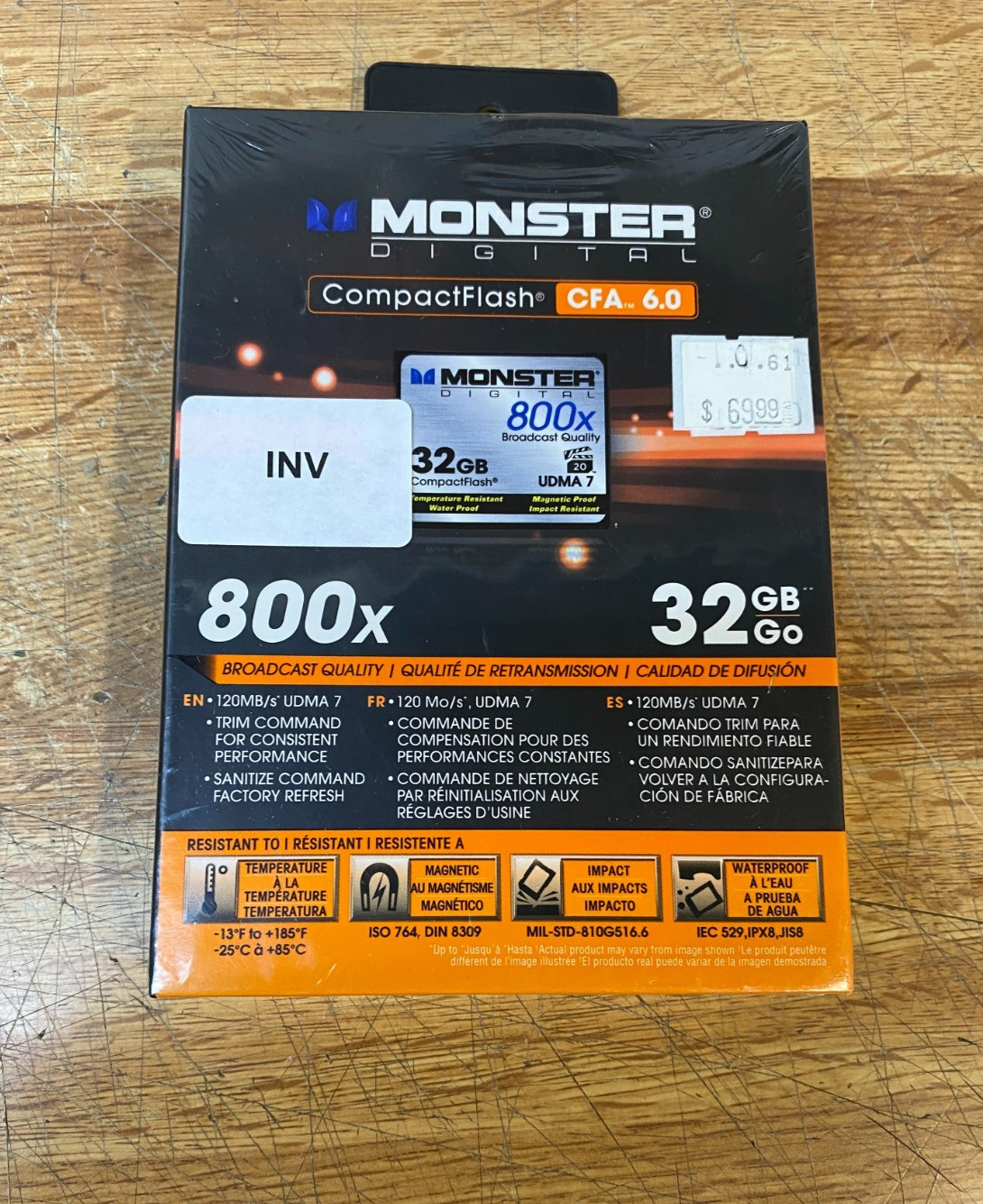 Monster Digital CompactFlash CFA 6.0 - 32G 800x