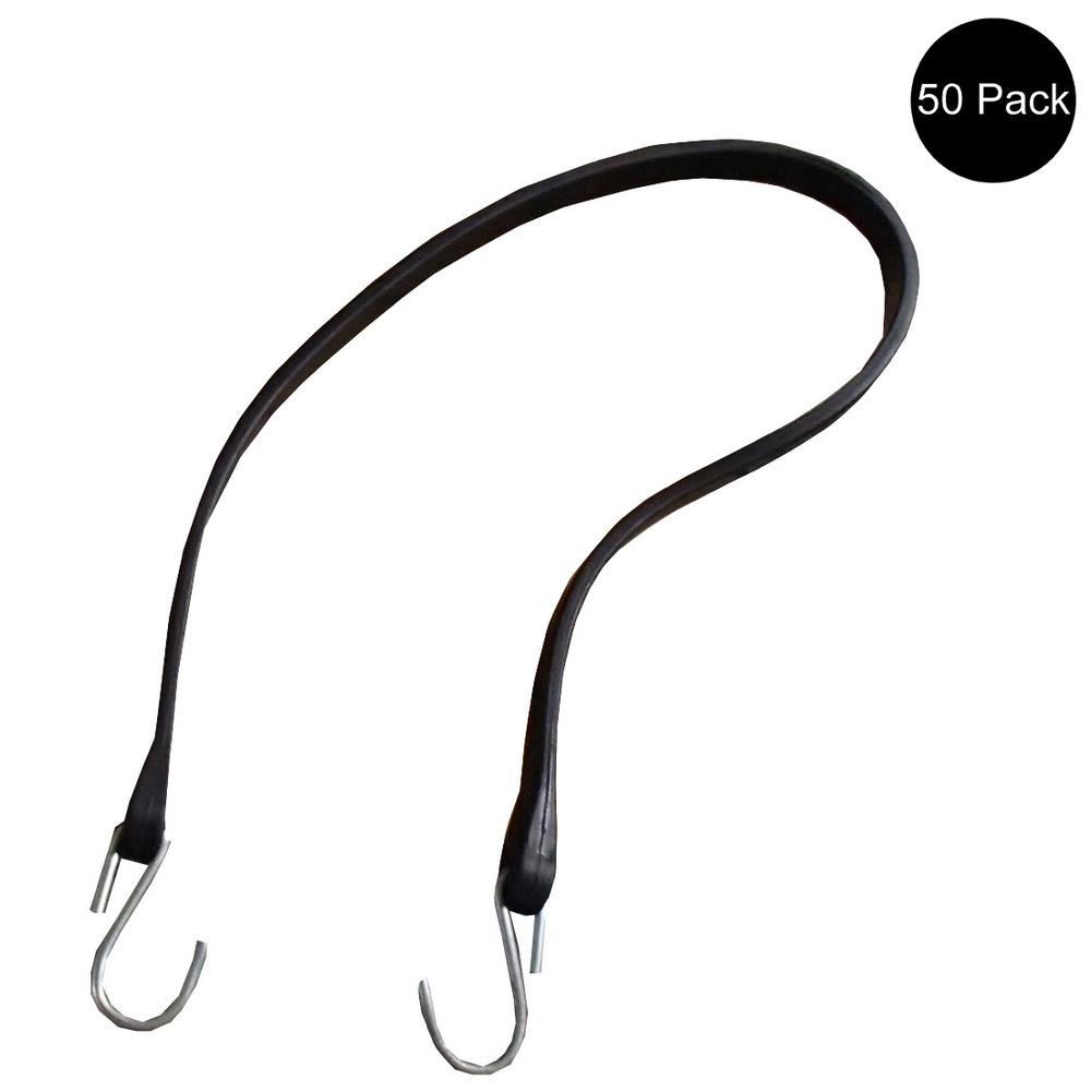 50 41" Rubber Tarp Straps Bungees Tie Down JB Heavy Duty Truck Strap Cords Ties