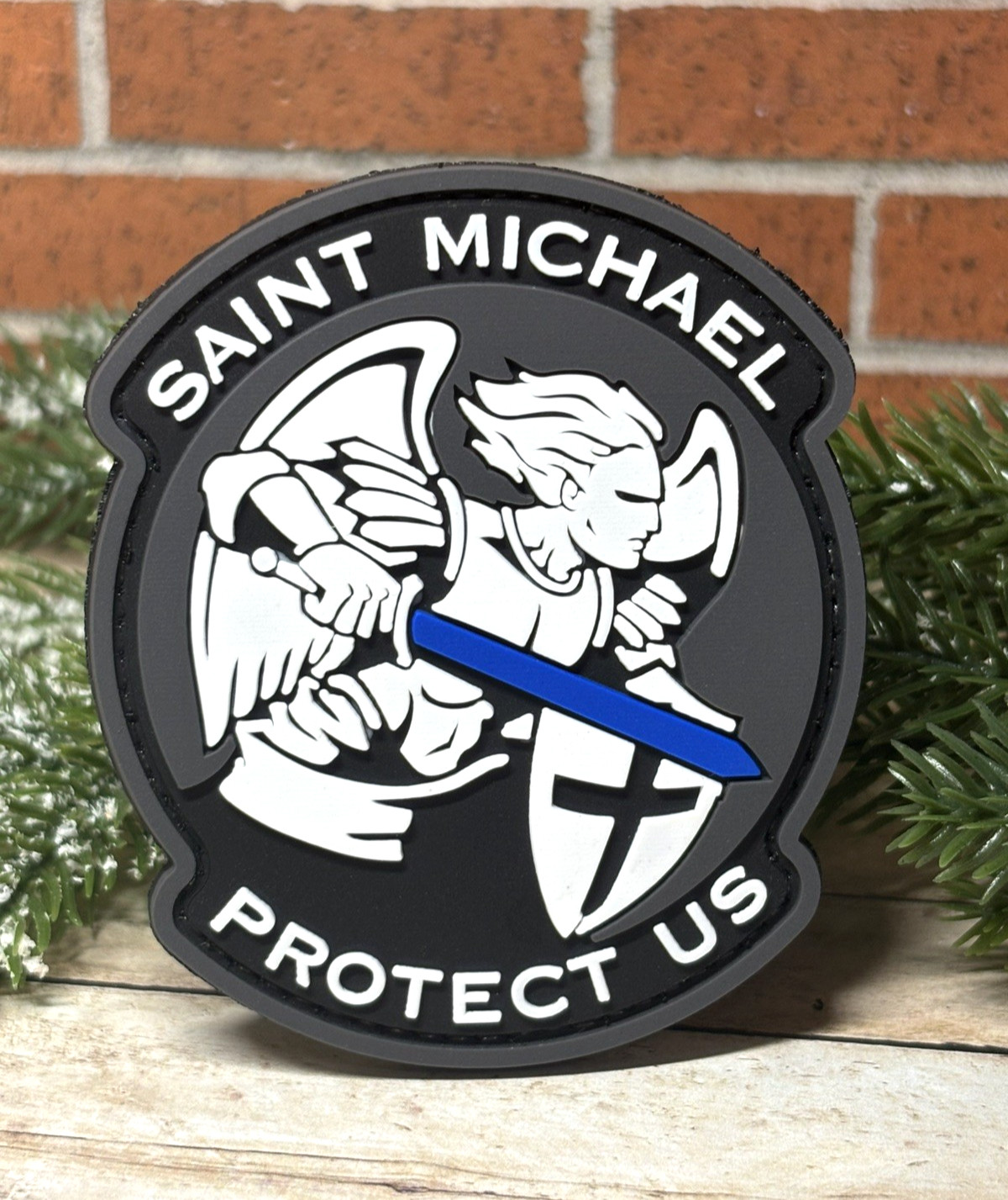 PVC Tactical Morale Patch -  Saint Michael Patch - Military Gun Archangel Patch