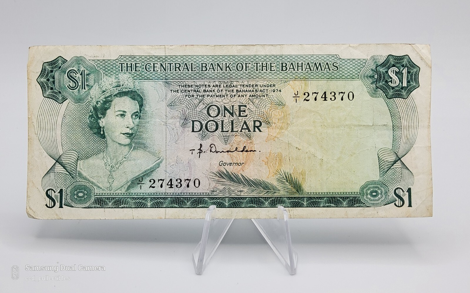 Bahamas Banknote 1 Dollar  1974 ND ~~ P-35a Circulated