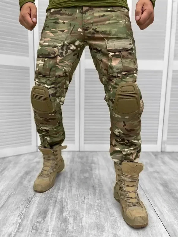 Tactical pants with knee pads, cartoon knee pads, professional pants of the 💙💛
