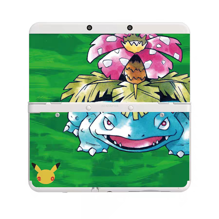 Nintendo New 3DS console parts Custom Edition Pokemon Second Frog Flower Cover