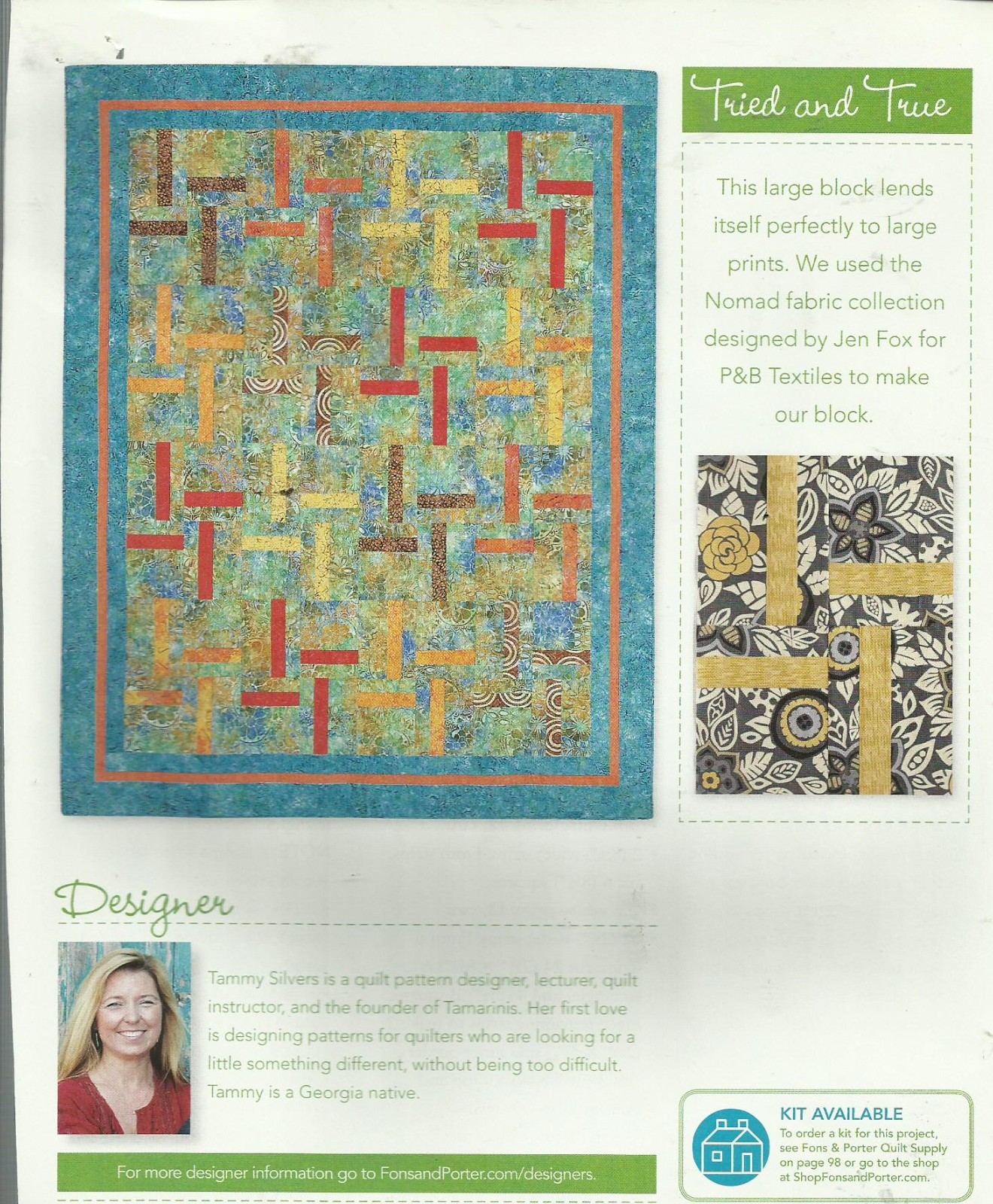 E0807 SHARDS QUILT PATTERN/INSTRUCTIONS