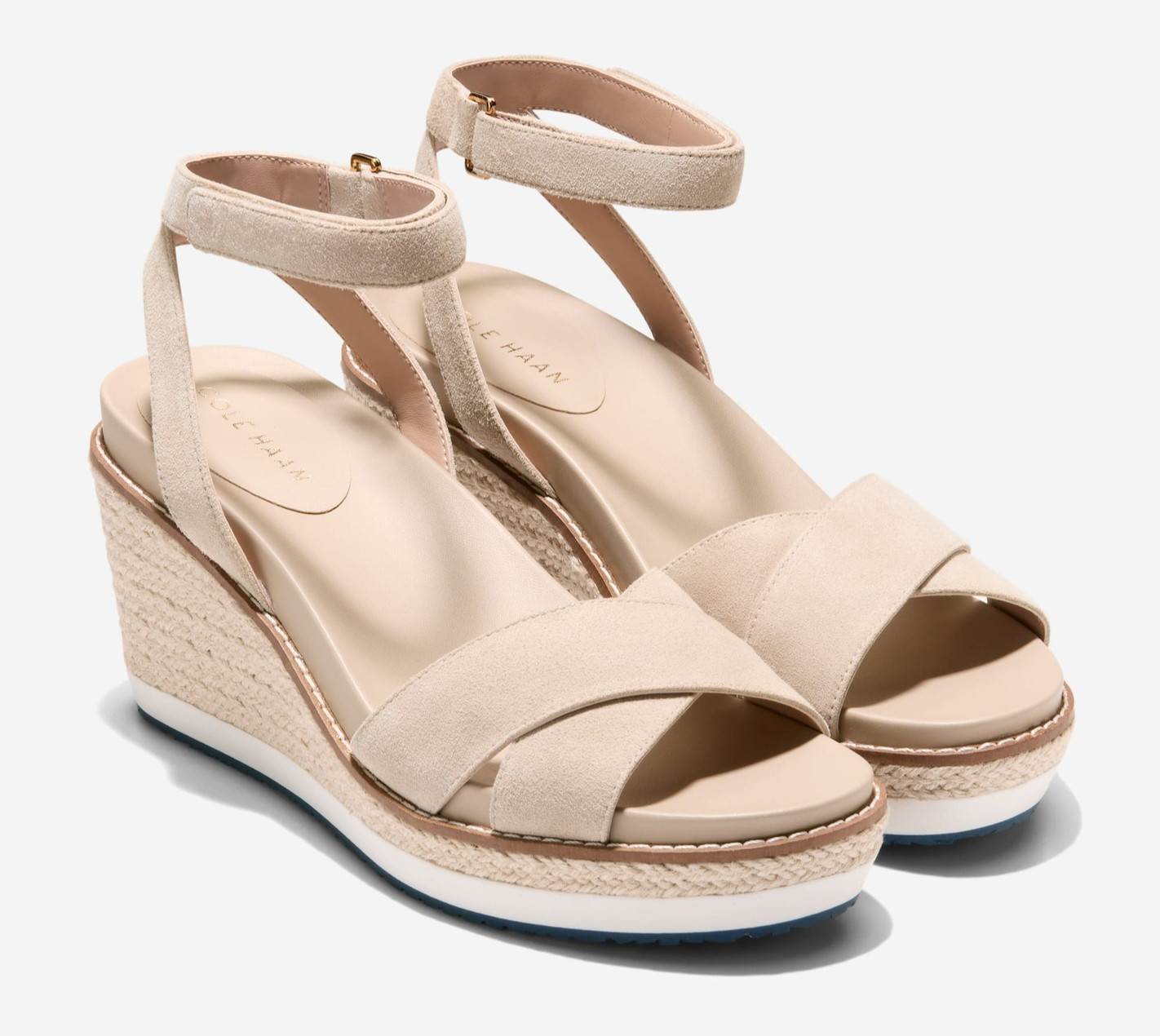 COLE HAAN $165 CLOUDFEEL ESPADRILLE WEDGE Sandals Women's Shoes NEW W34122