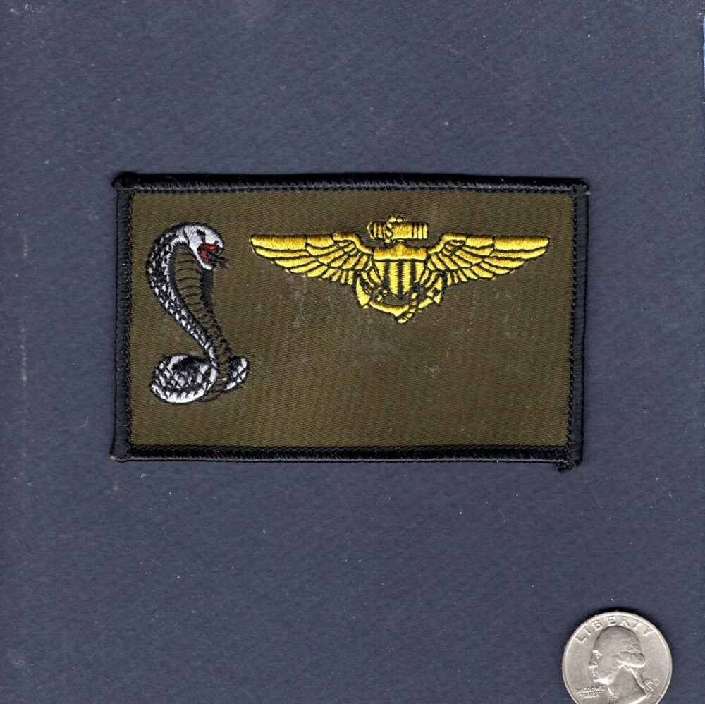 HMLA-367 SCARFACE USMC Helicopter Squadron Naval Aviator Name Tag Patch