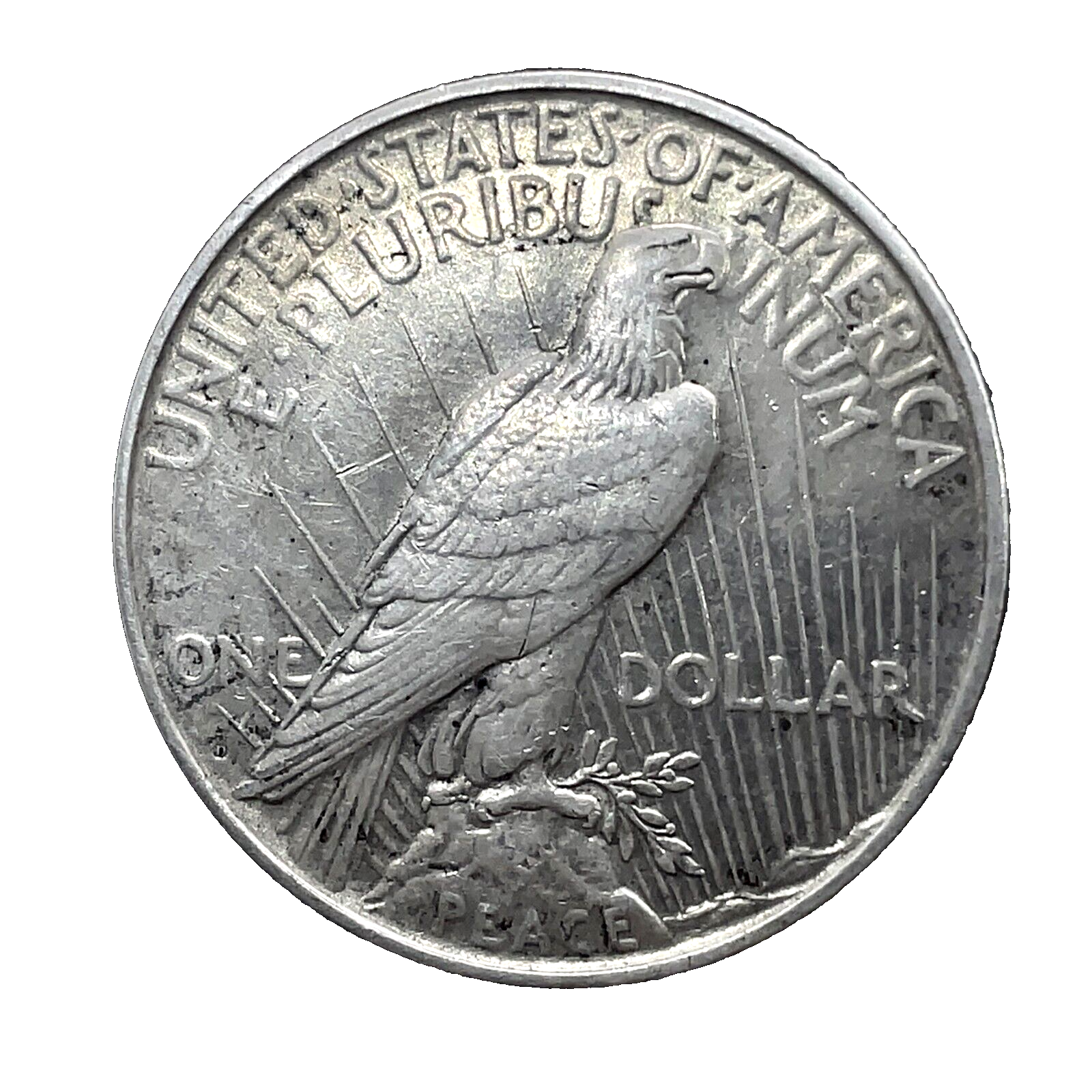 1927-D Peace Dollar AU/UNC. 90% Silver $1 US Coin Collectible #262