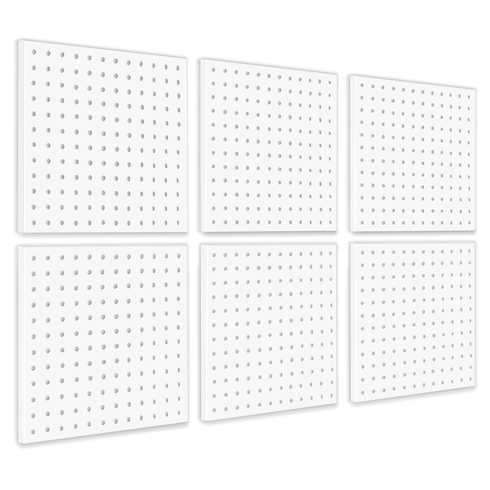 6Pcs Pegboard, Peg Board, Metal Pegboard Wall Organizer Panels Accessories, M...