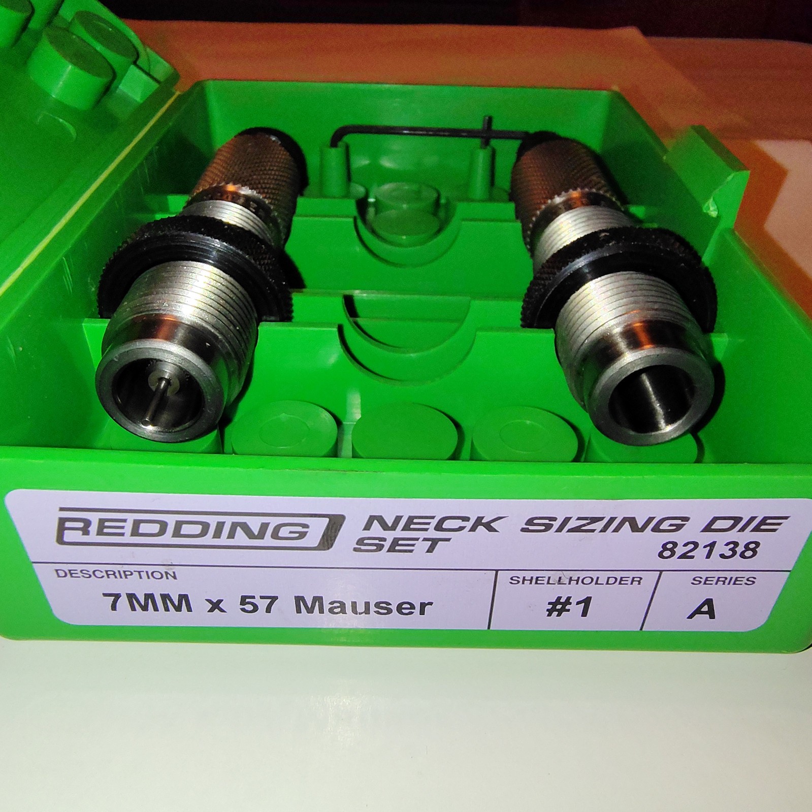 Redding Reloading Neck Sizing Die Set - Series A - 7MM x 57 Mauser - 82138