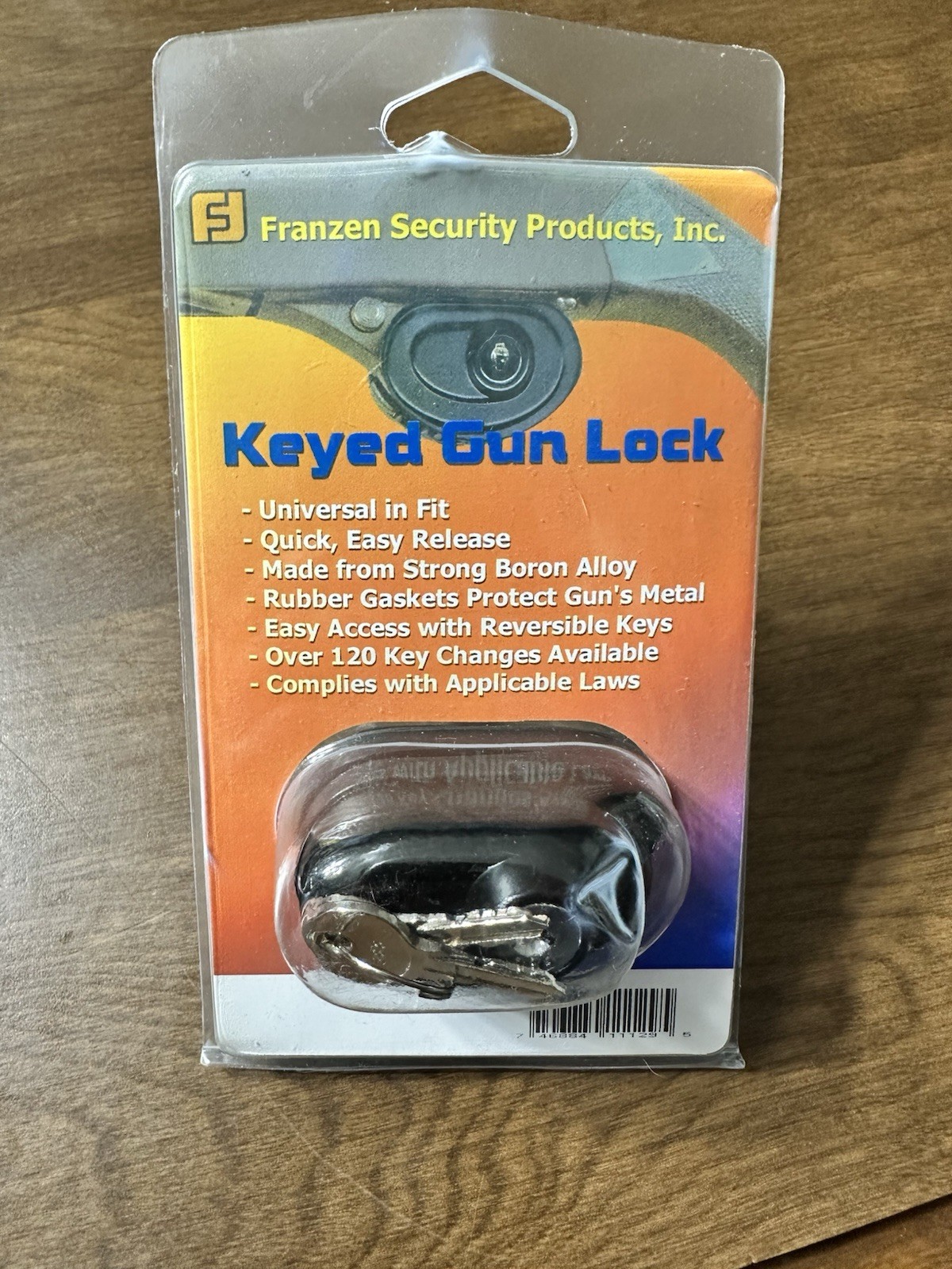 Franzen Security Products Heavy Duty Keyed Gun Lock