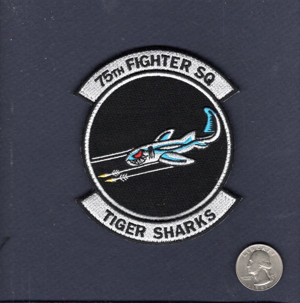 75th FS TIGER SHARKS A-10 Thunderbolt USAF Squadron Patch +V