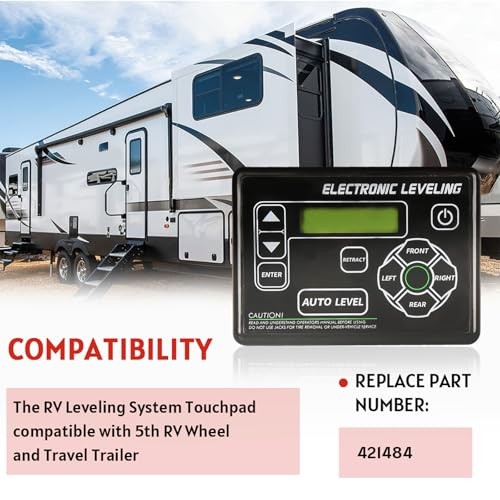 Upgrade 421484 Touchscreen RV Leveling System Touchpad with Auto Touch Panel