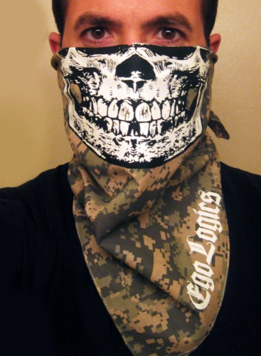SKULL FACE US ARMY BANDANA DIGITAL CAMO MASK PAINTBALL ACU MARPAT MARINES SCARF
