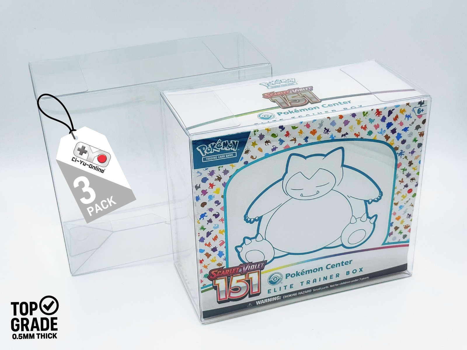 New Plastic Display Case Protector for Pokemon Elite Trainer Box ETB (3 Pack)