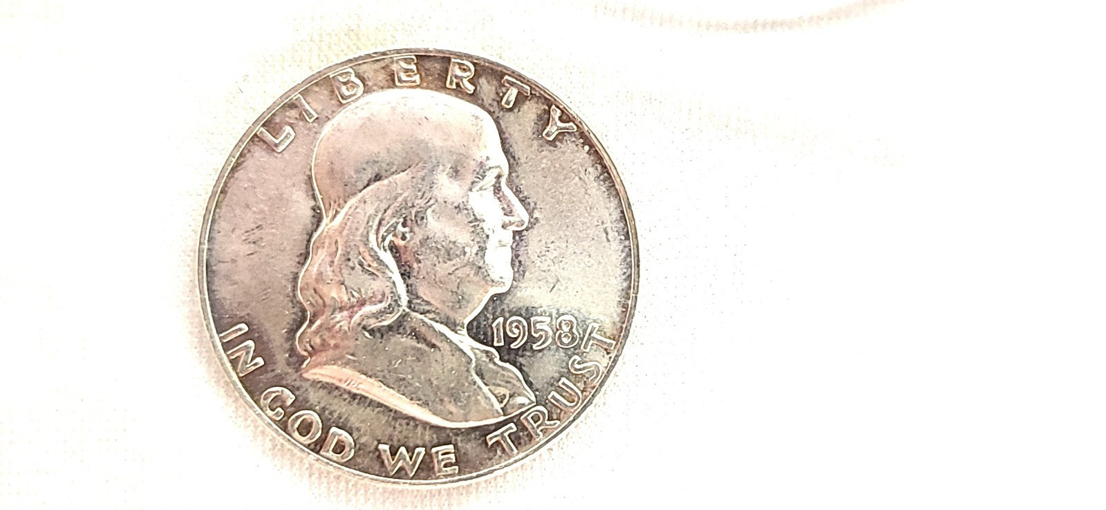 1958 D Franklin Half Dollar FBL IN BU CONDITION