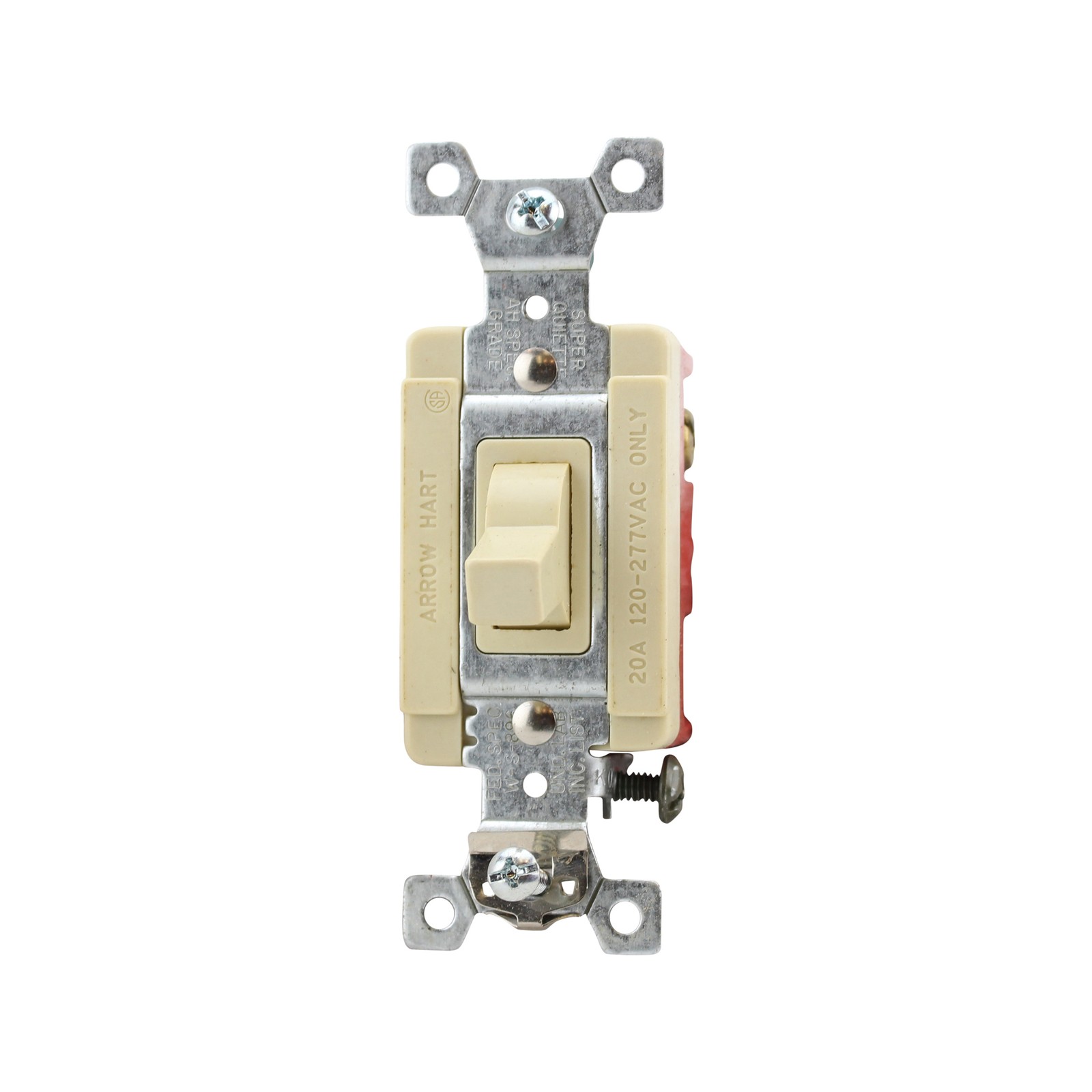 ARROW HART 1223I AC TOGGLE SWITCH 20A 120-277VAC 3-WAY SWITCH, IVORY