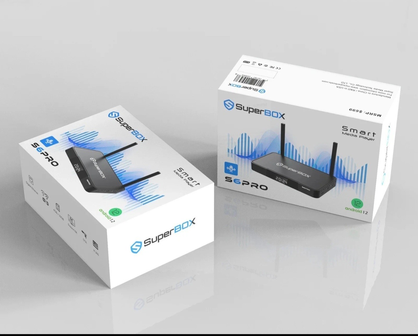 SUPER BOX S6 Pro Streaming Media Player Android Box