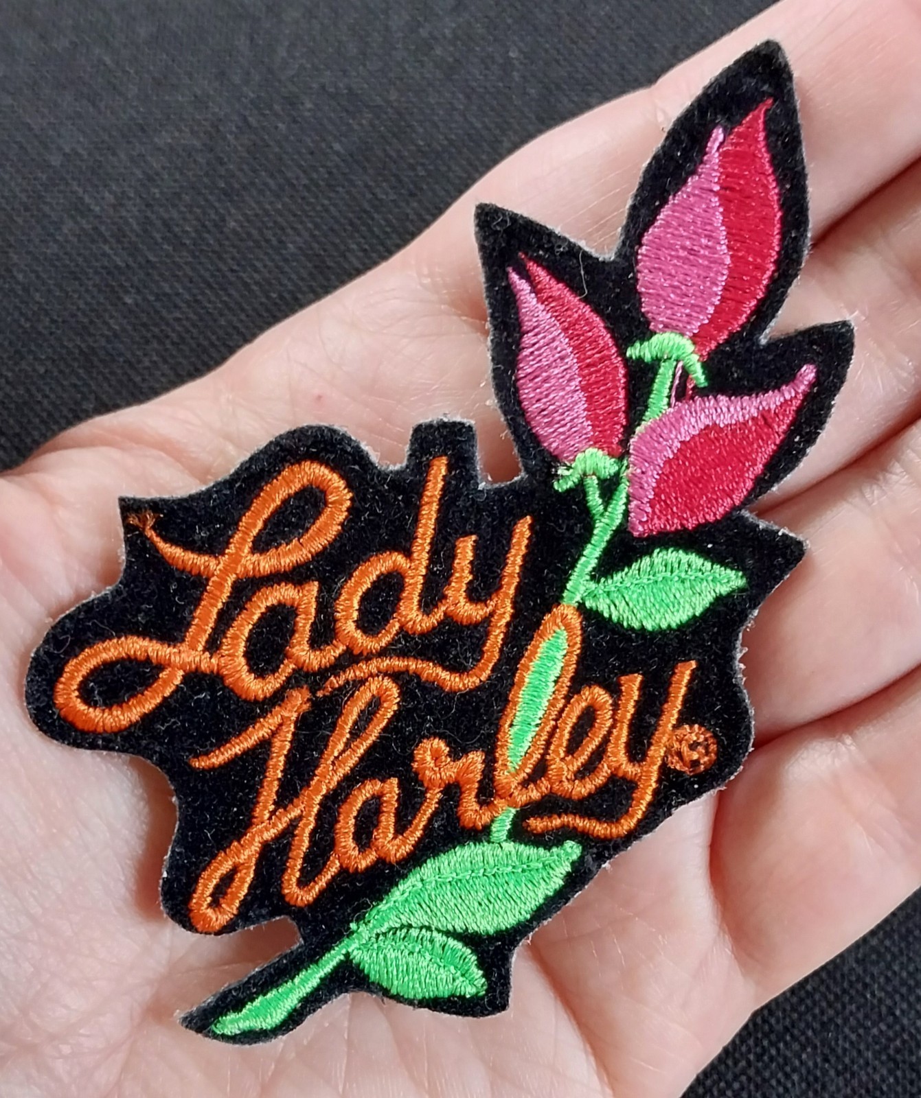 Vintage Authentic Original Harley-Davidson LADY HARLEY Motorcycle Biker Patch