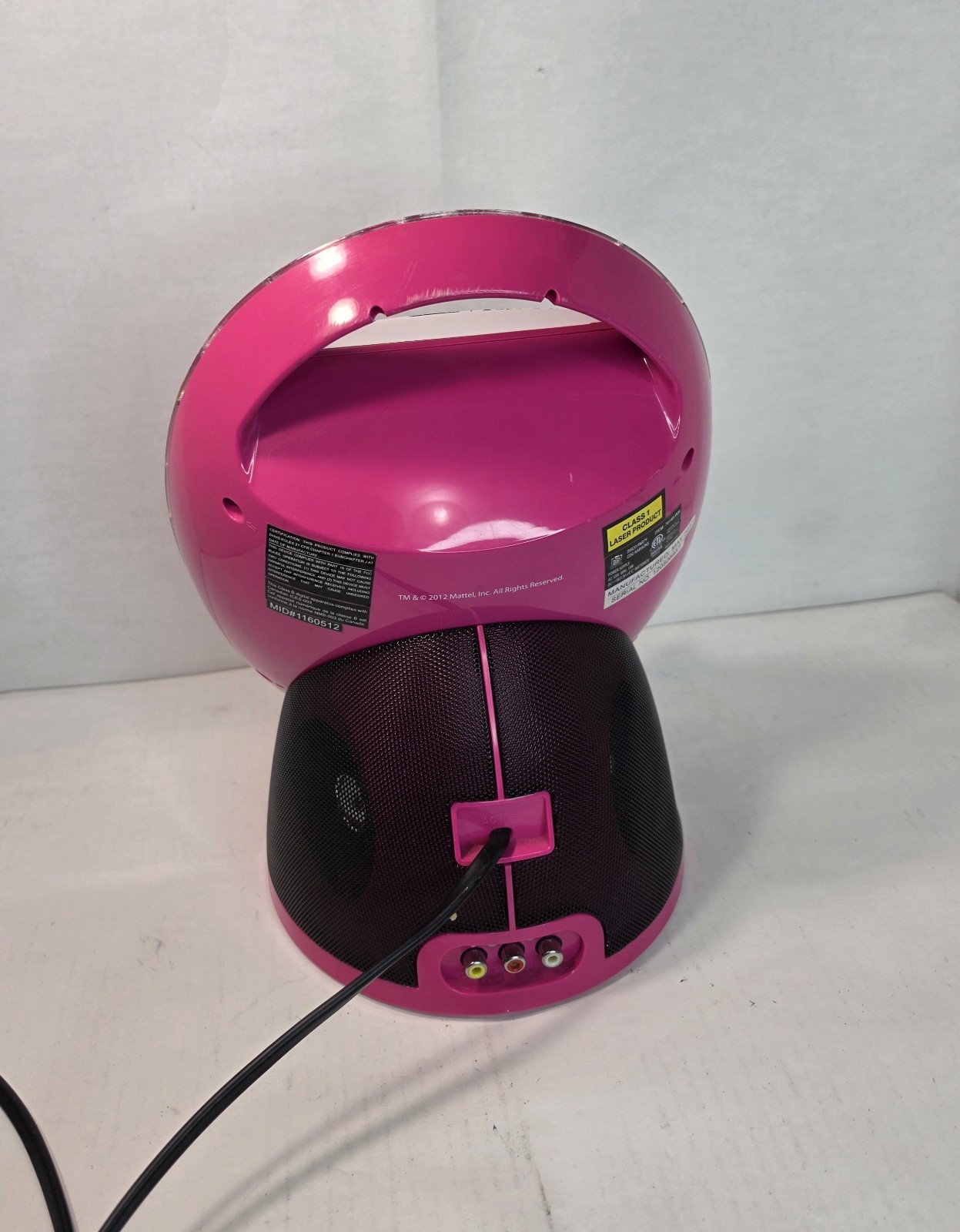 Monster High Disco Party CD Player & Karaoke Machine (2012) - (Tested)