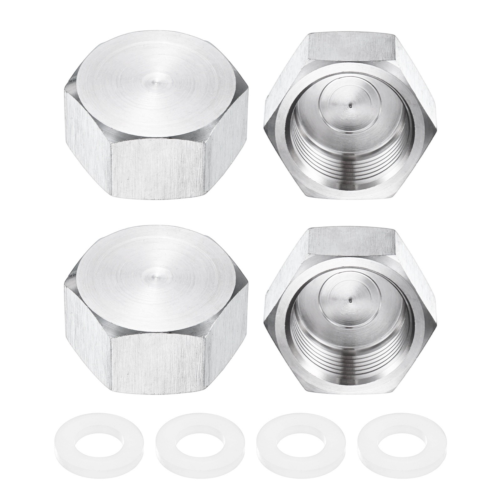 4-Pack Hex End Cap, 3/4 Inch PT Female Thread Pipe Fitting