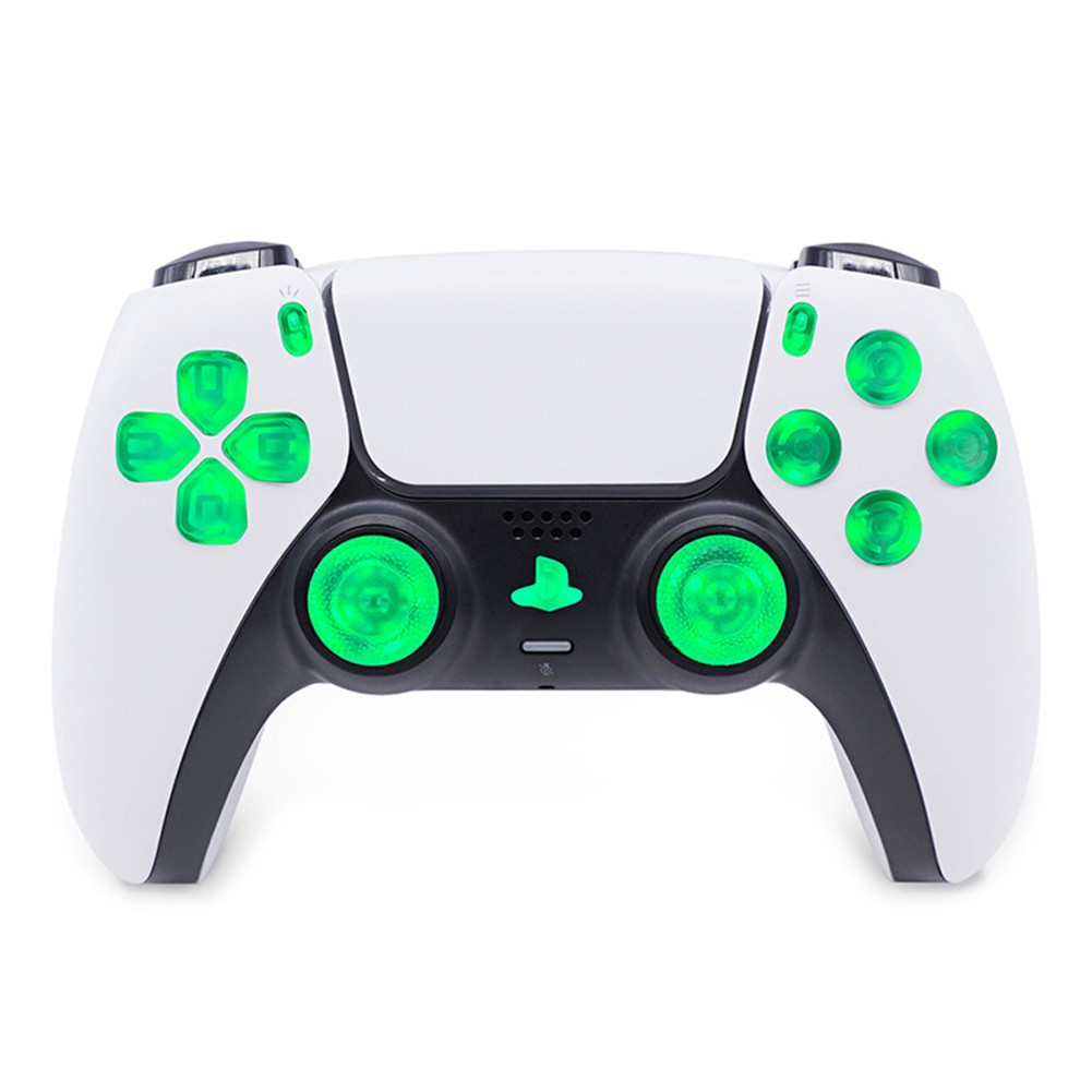 8-Color Luminated D-Pad Thumbsticks LED Face Buttons DIY Kit for PS5 Controller