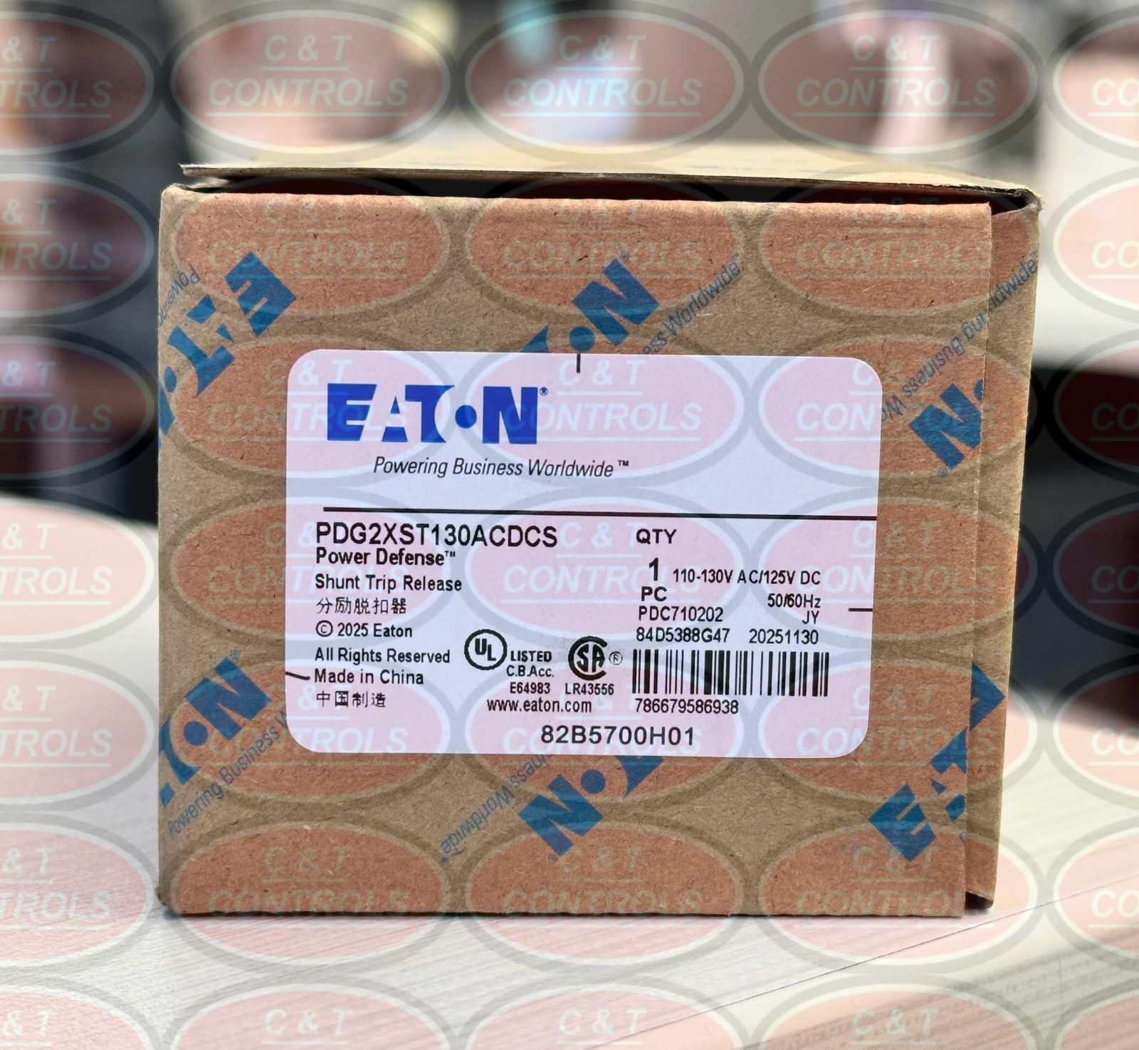 PDG2XST130ACDCS Eaton PDG2 Shunt Trip 110-130VAC/125VDC New USA Stock