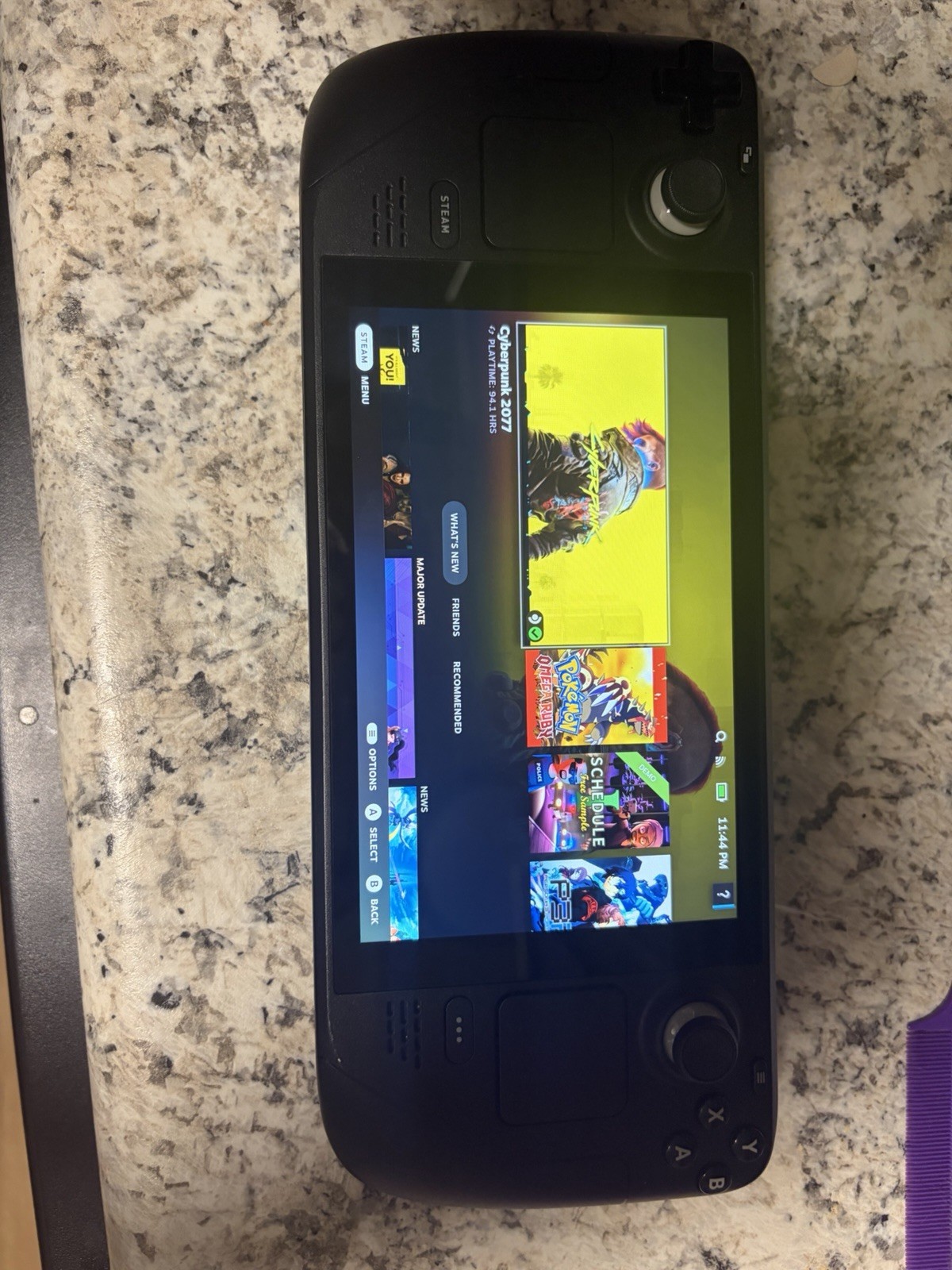 Valve Steam Deck Handheld Black 46GB Wi-Fi USB-C w/ Case & Charger Dock w/ 256sd