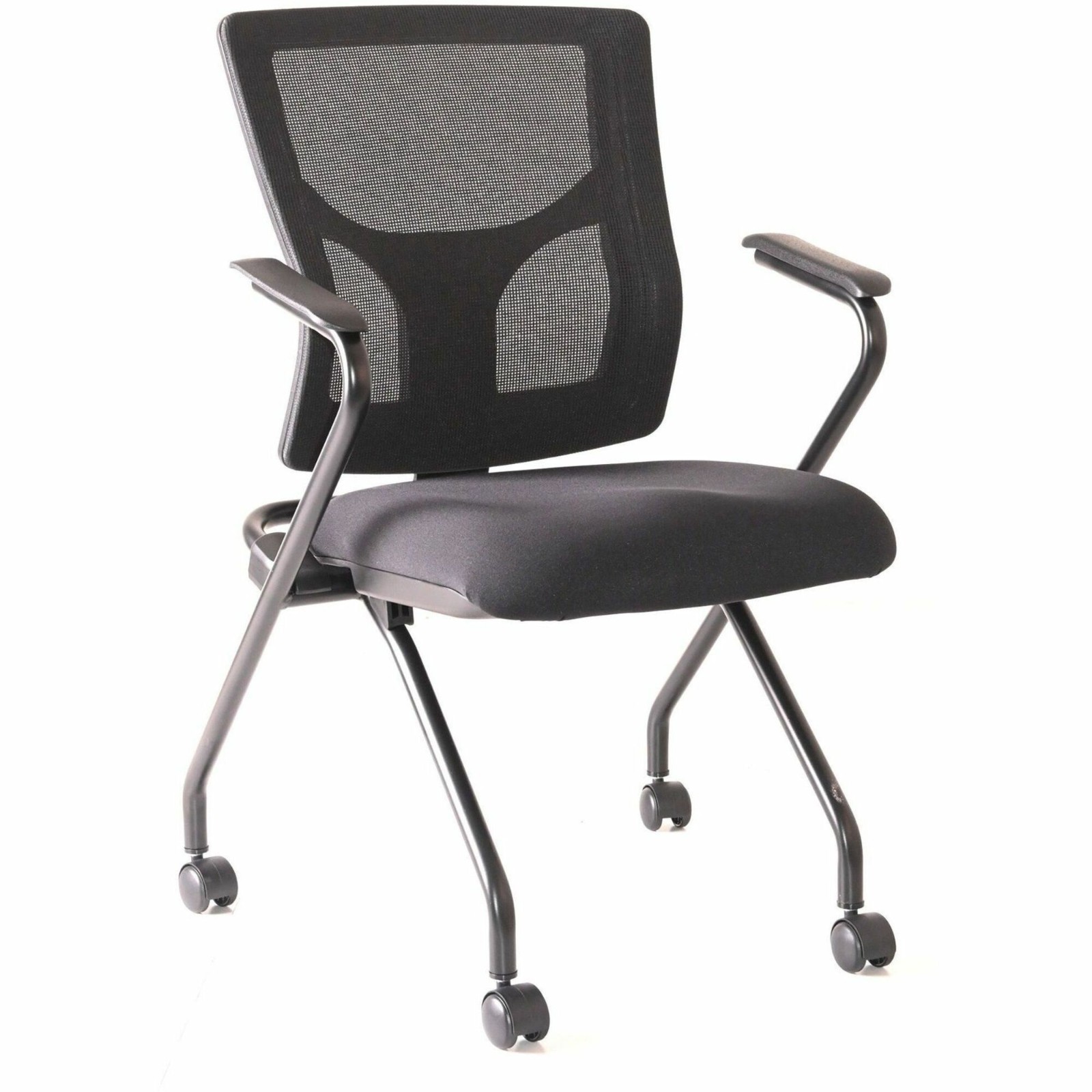 (2) Lorell Conjure Mesh Training Chairs with Arms 62019