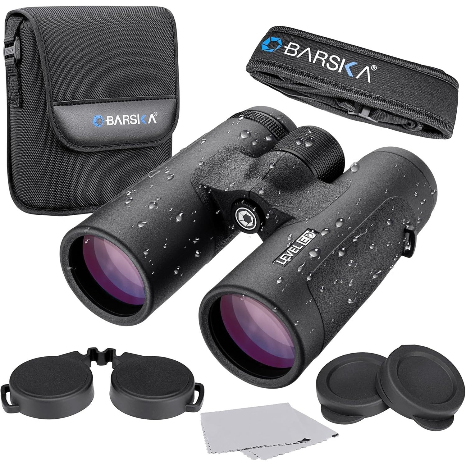 (NEW) BARSKA AB12992 Level ED Waterproof Binoculars 10x42