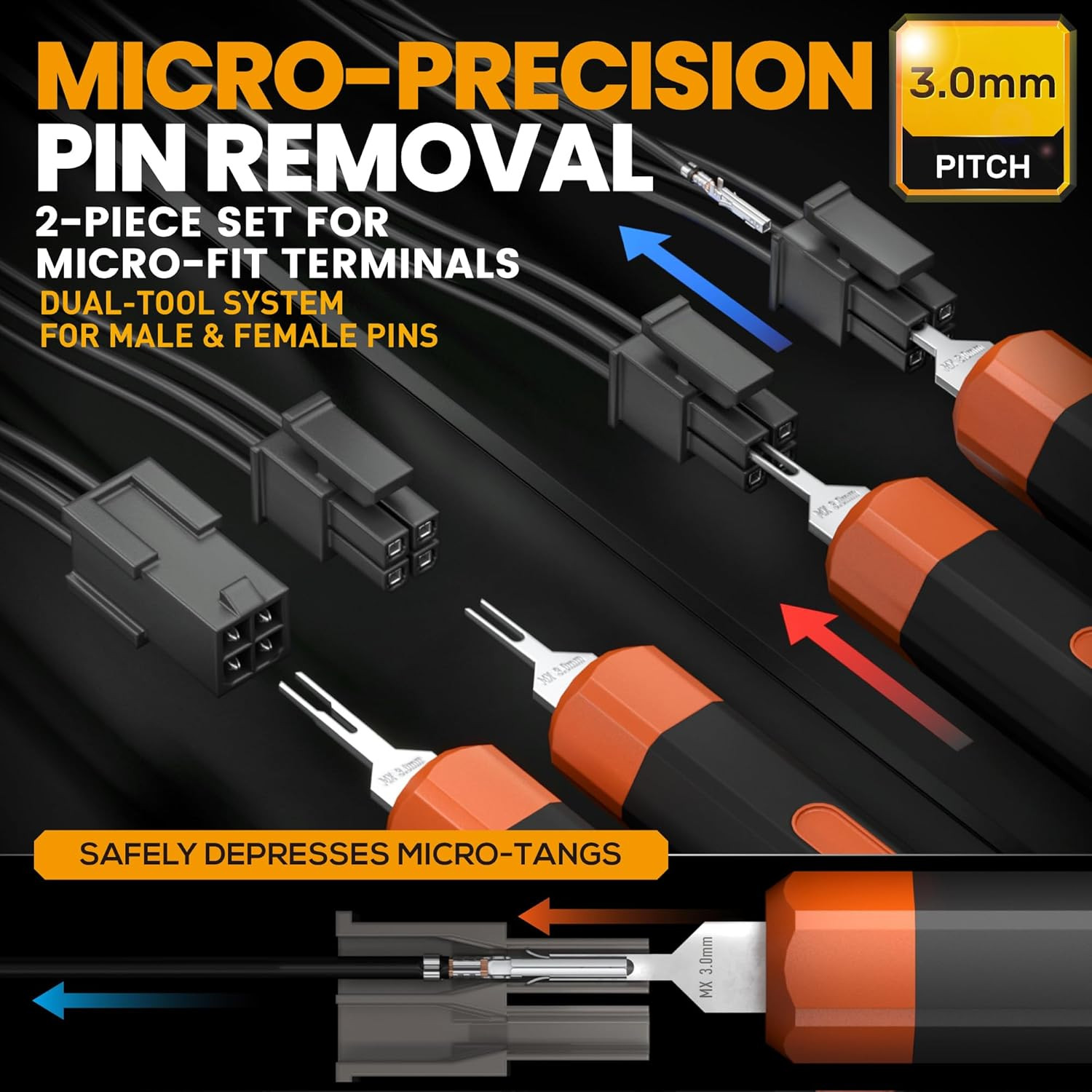Micro-Fit 3.0 Crimping Tool Kit for Molex Connectors and Terminals